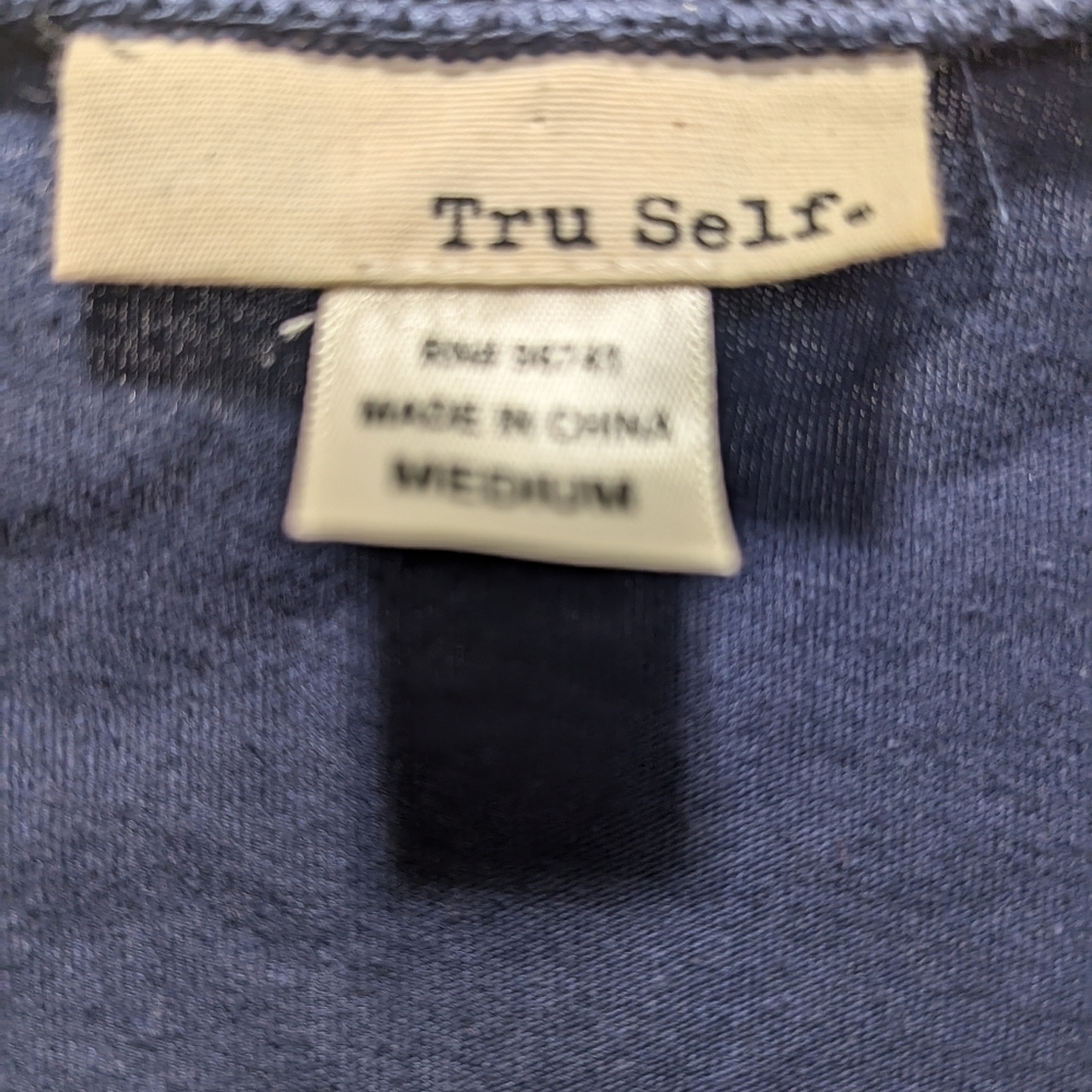 Tru Self Peacoat Patriotic T-shirt Size M NWT MSRP $30 - Picture 3 of 4